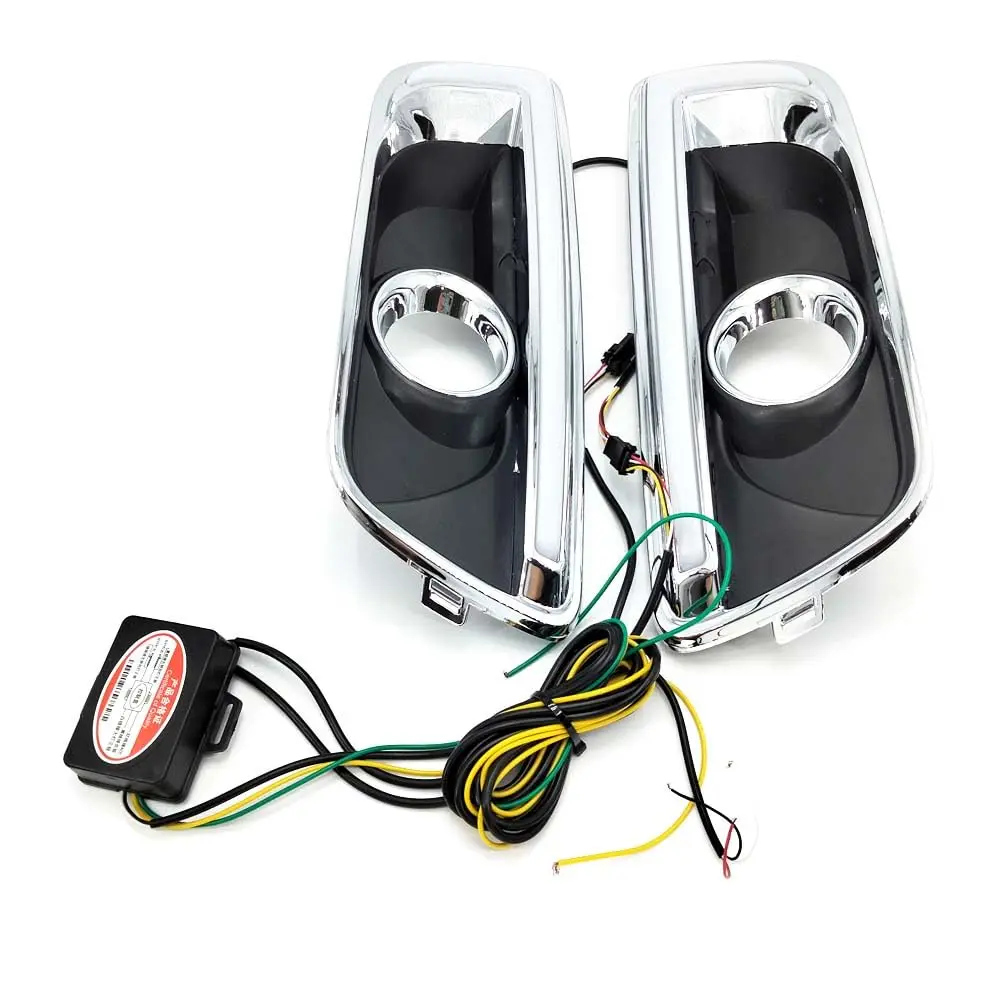 

Pair LED DRL Fog Lamps Turn Signal Headlight for Malibu Limited 13-15