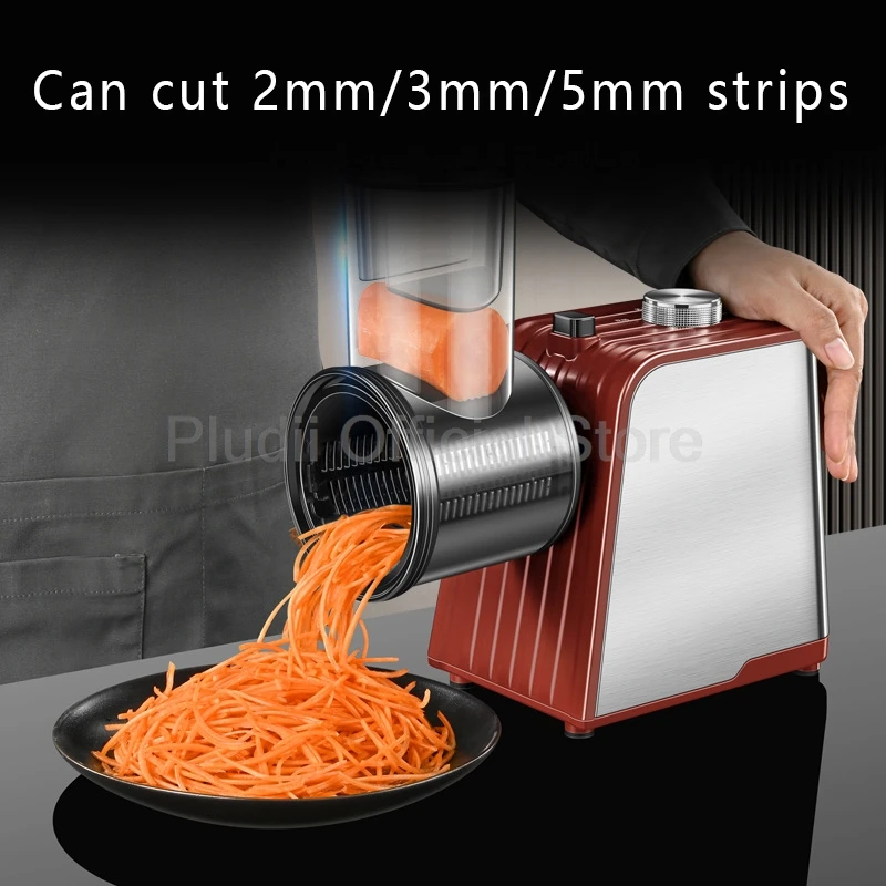 220V Multifunctional Electric Vegetable Cutter Home Vegetable Cutter Good Commercial Automatic Potato Shredder Shredder Slicer