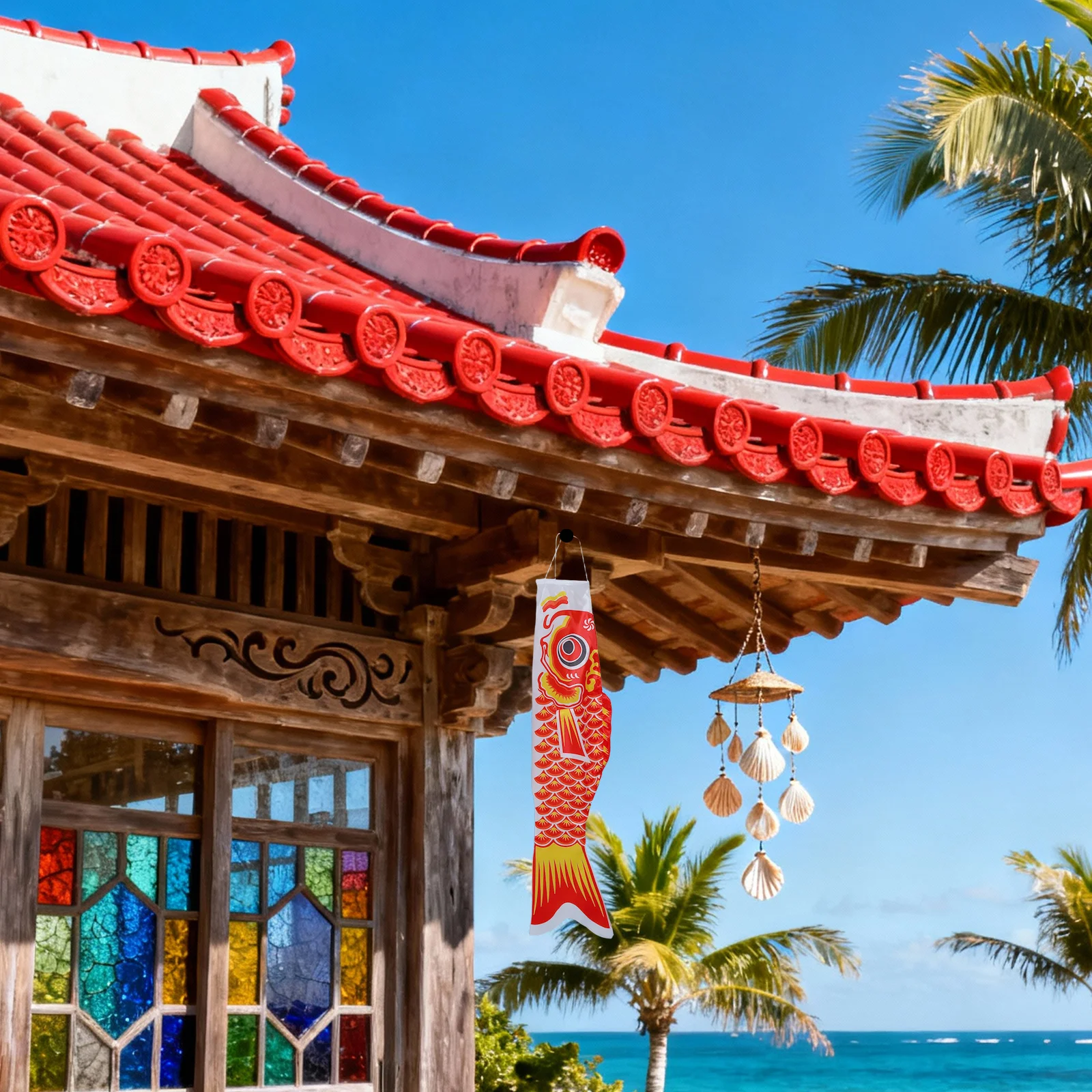 اليابانية الكارب Windsock الأسماك العلم طائرة ورقية 100 سنتيمتر الملونة معلقة Windsocks حديقة السوشي متجر ديكور في الهواء الطلق Windsock أعلام