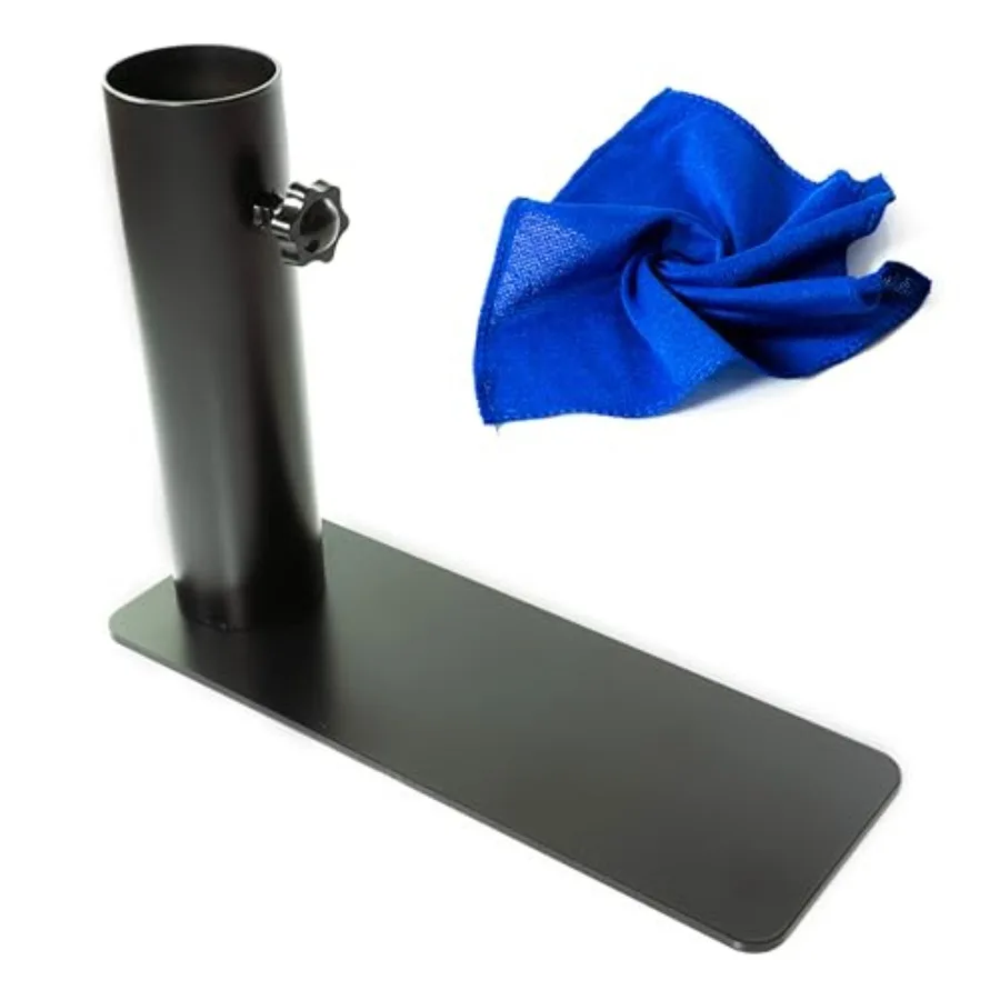 

Flagpole Tire Mount 2.5" - Portable Base Stand Holder with Base, Flag Pole for Car, Camping, Tailgating - Complete with Microfi