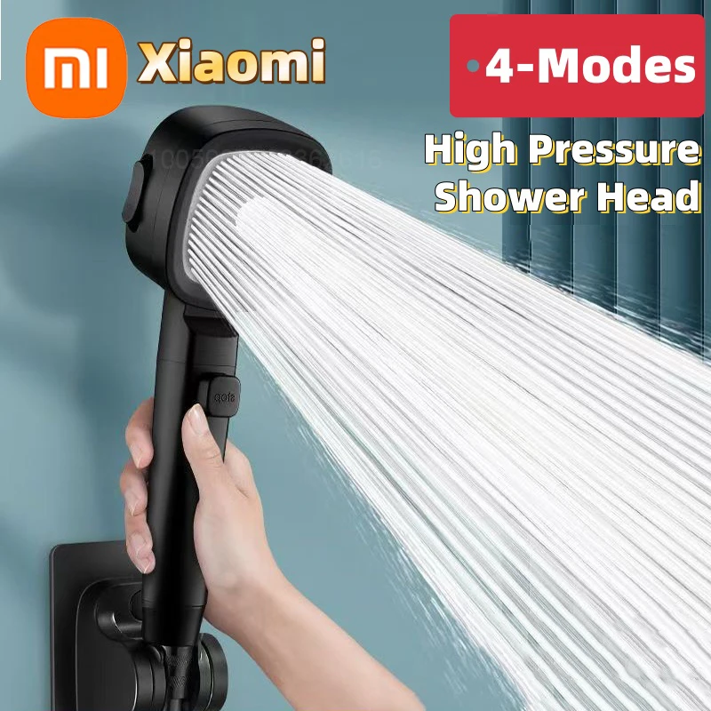 Xiaomi High Pressure Shower Head Water Saving 4-Modes Shower Heads Hanging Adjustable Water Massage Sprayer Bathroom Accessories