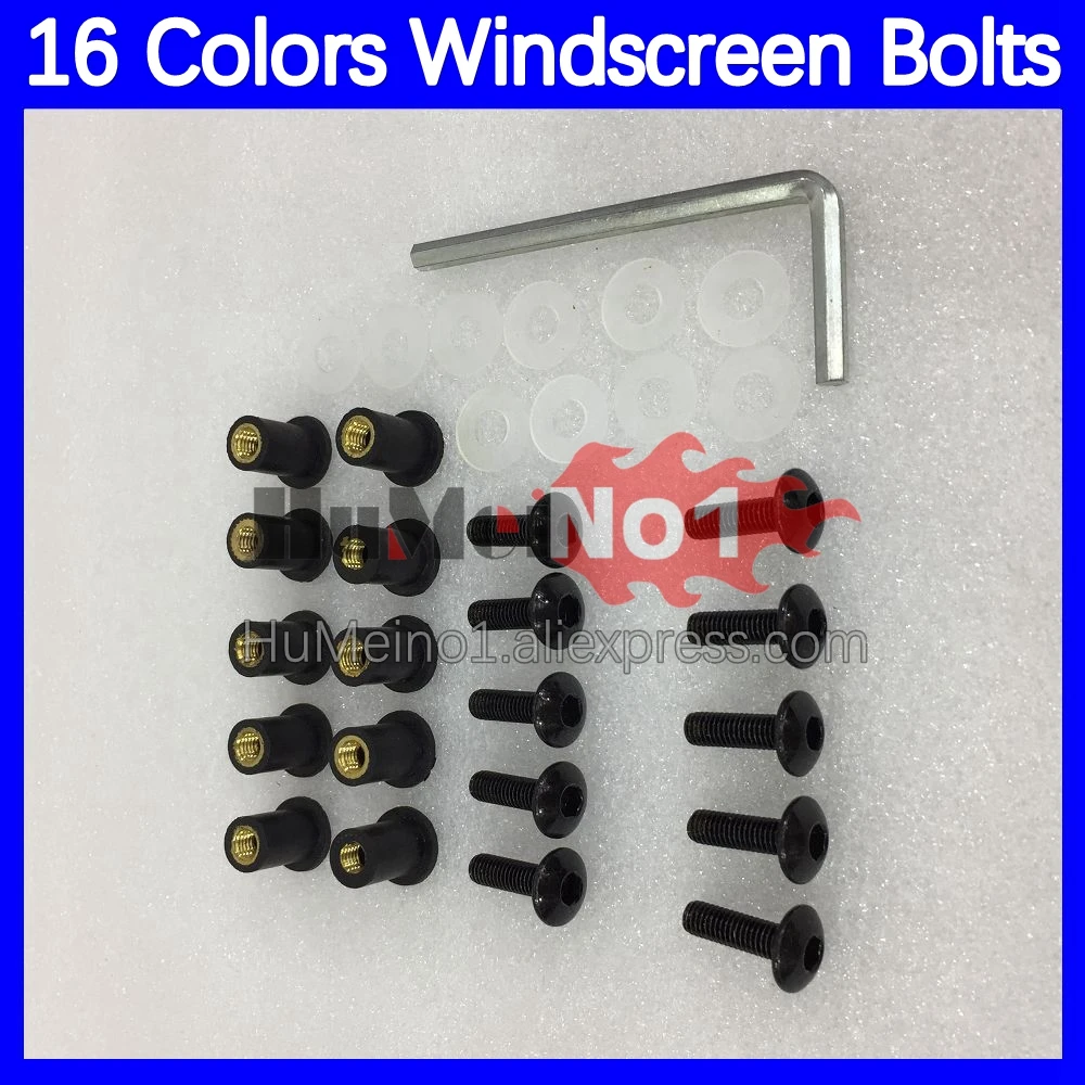 31pcs Motorcycle Windscreen Bolts For HONDA CBR-650F CBR 650 650F CBR650F 11 12 13 14 2015 2016 2017 2018 Windshield Screws Nuts