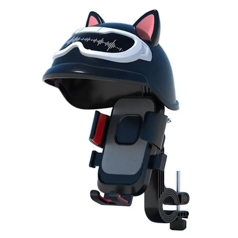 

Motorcycle Electric Bike Mobile Phone Holder Aluminum Handlebar Bicycle Riding Bracket GPS Mount Phone Holder W/ Shock Absorber
