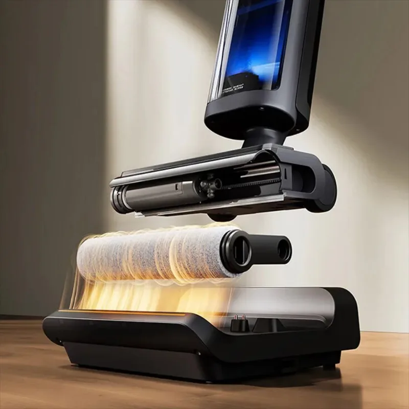 XIAOMI MIJIA 3Max Cordless Floor Scrubber Vacuum Cleaner Mite Remover 180° Flat Head Anti-Tangle with Hot Air Drying Function