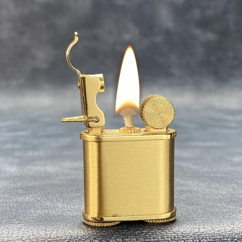 

brushed Z772, brass ighter, creative and personalized press-down long and short models, DIY