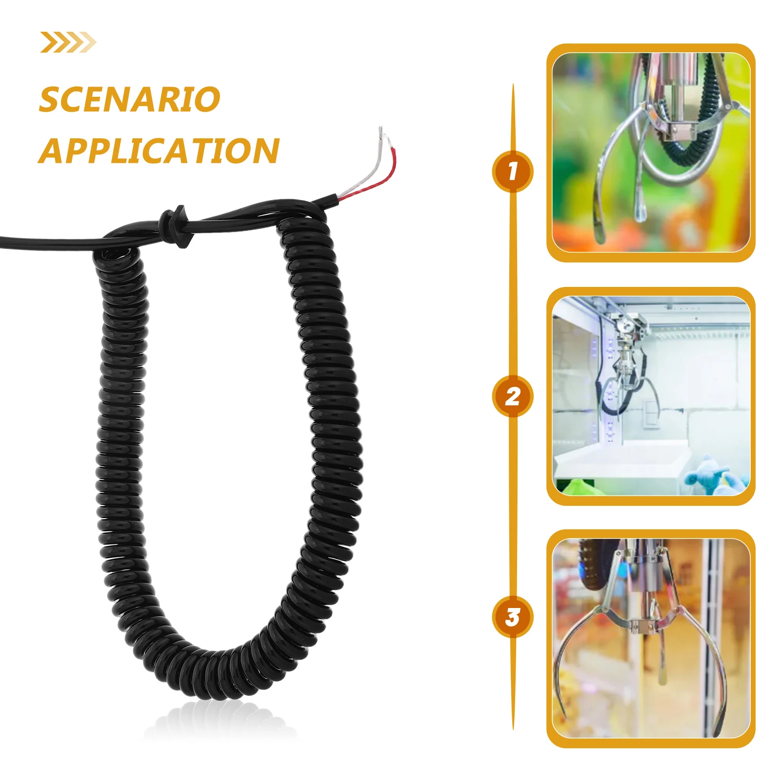 

Claw Machine Accessories Black Spring Coils Wire Toy Catcher Replacement Candy Gripper Parts Stable Connection