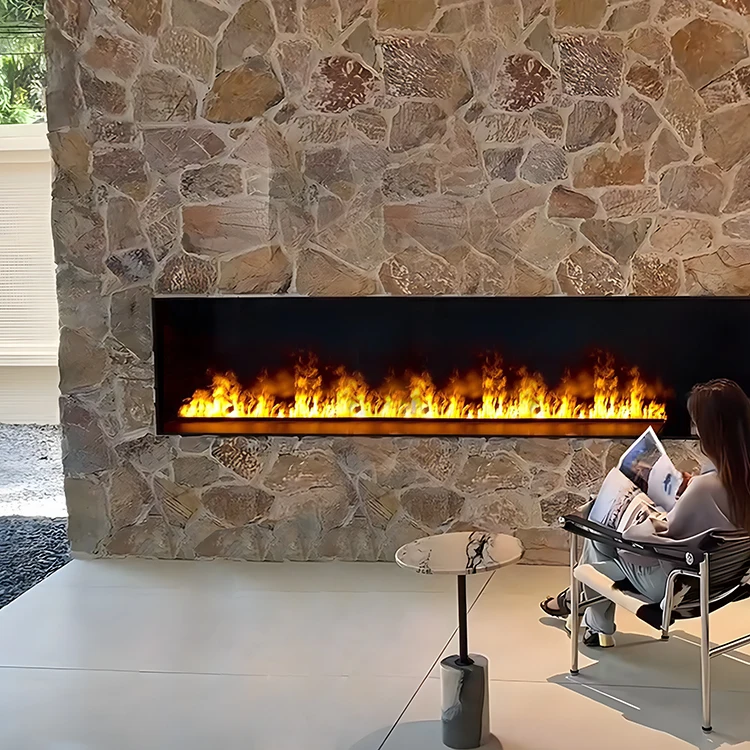 

3D Intelligent Control High Quality Hot Selling Special Waterproof Technology Water Vapor Humidifier Fireplace 200*21*20CM