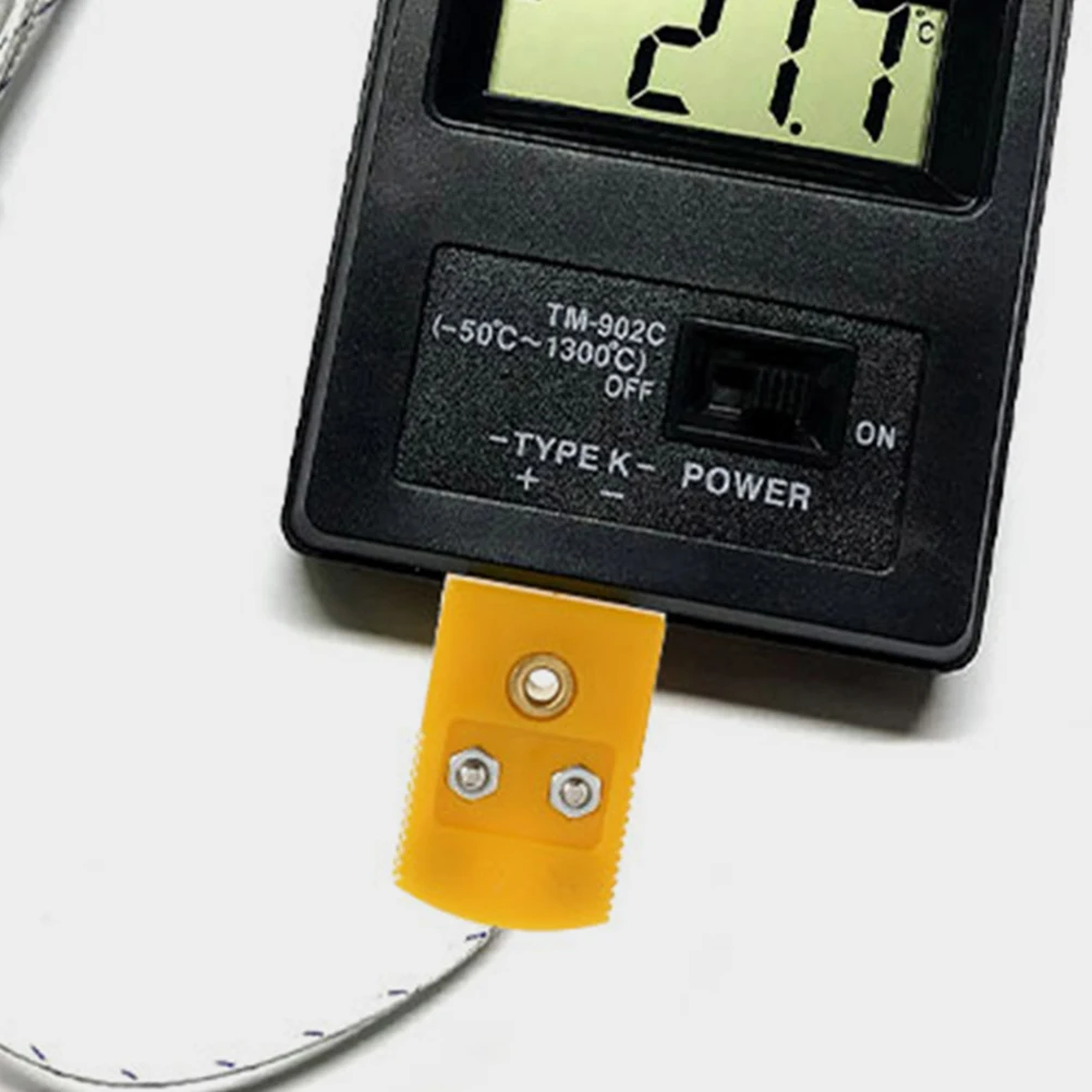 

3Sets K Type Thermocouple Plug Plastic Connector Male Female Adapter for Wire Joint Replacement Thermocouple Adapter