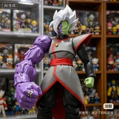 В наличии: 100% Оригинальные фигурки Bandai Dragon Ball SH Figuarts SHF Potara Zamasu, аниме-модели, игрушки, фигурки из ПВХ, подарки
