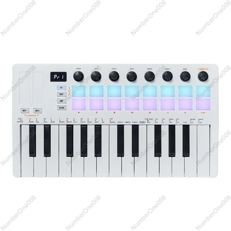 For M-VAVE SMK-25 II MIDI Keyboard Controller Portable Arranger Keyboard RGB Golf Mat Keyboard