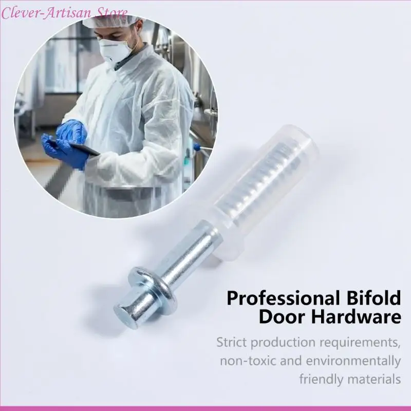 E06B ترقية أجهزة الباب Bifold مجموعة 4 عبوات Bifold خزانة الباب إصلاح الجزء Bi-Fold Door Top Pivots خفيفة الوزن