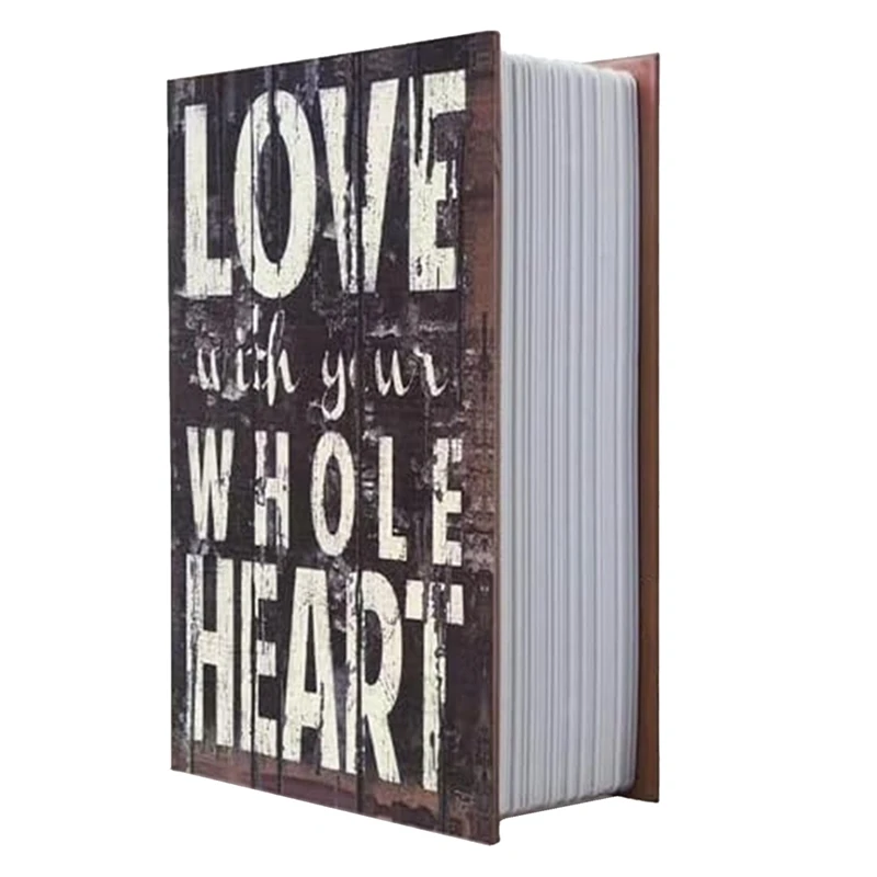 ตู้เซฟหนังสือตกแต่ง SCLS พร้อมตัวล็อค, ตู้เซฟหนังสือเทียมวินเทจสําหรับตกแต่ง, หนังสือผันความลับ