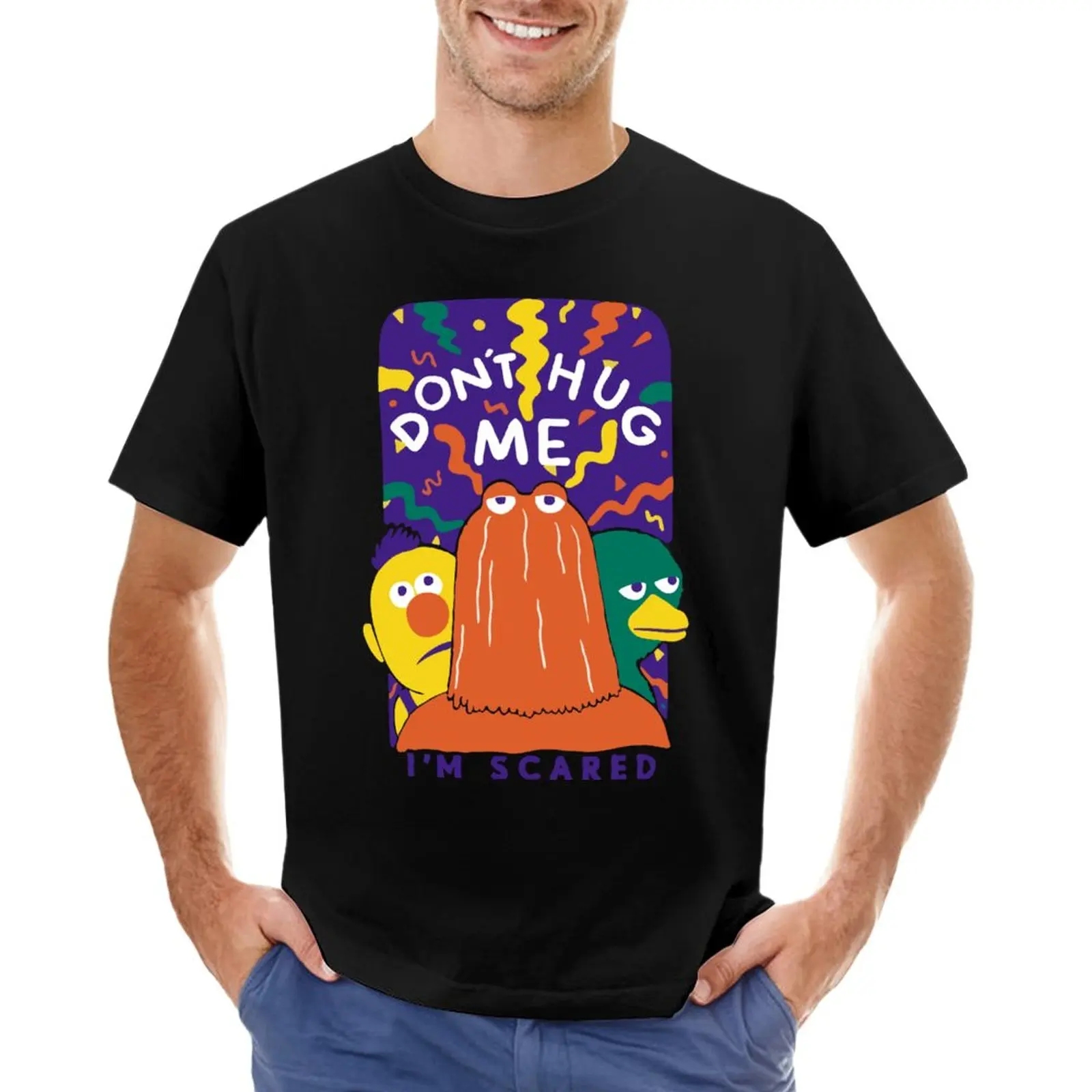 Dhmis Merch Dont Hug Me Im Scared T-Shirt boys t shirts black t shirts for men