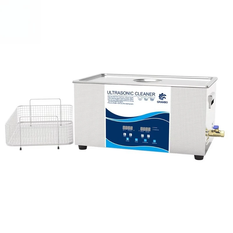 22L Electric 40KHz Industrial Ultrasonic Cleaner Digital Timer Adjustable Heater Degassing Cleaning Metal Parts Removing