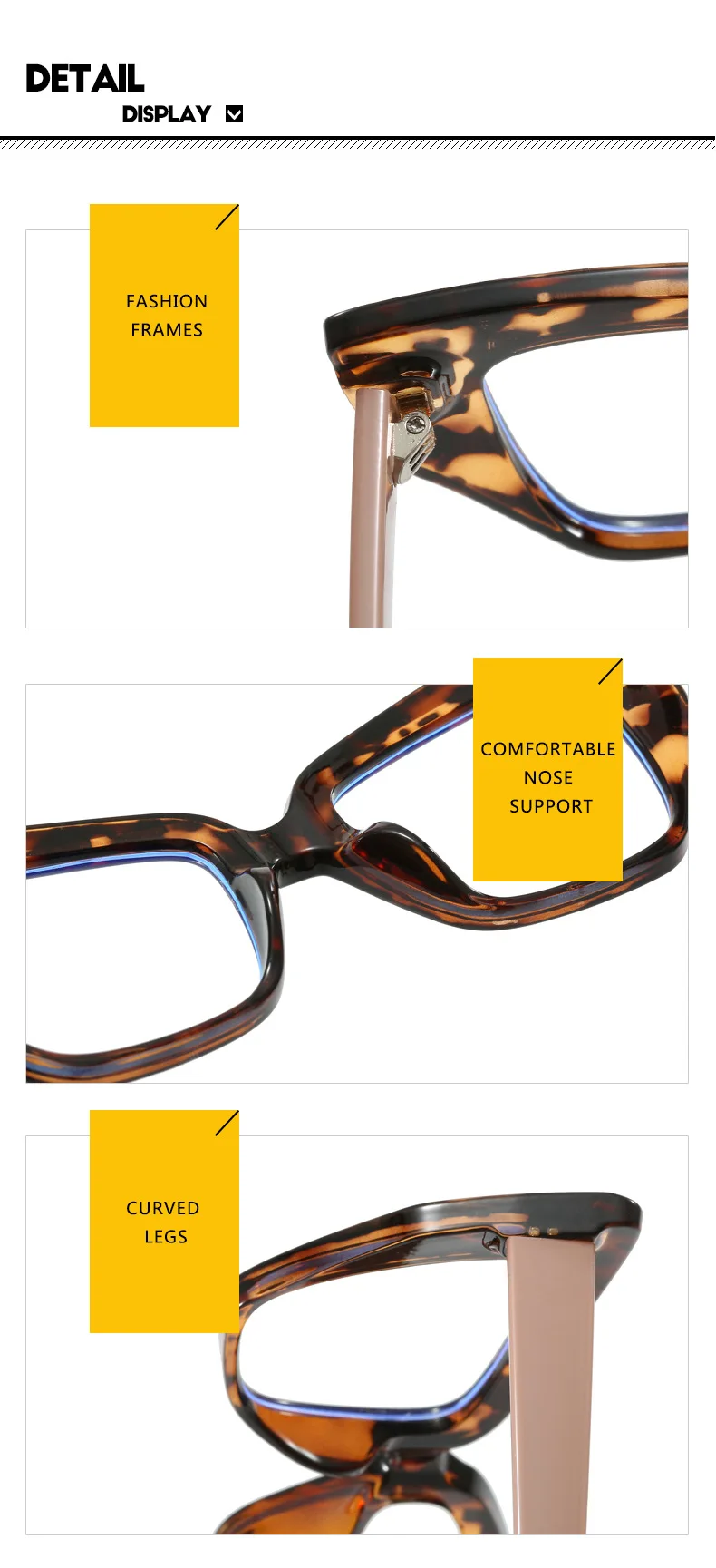 Neue Retro Anti Blau Licht Cat Eye Brille Rahmen Für Frauen Männer Vintage Design Klare Farbbare Linse TR90 Mode Weibliche Brillen – Detail 10