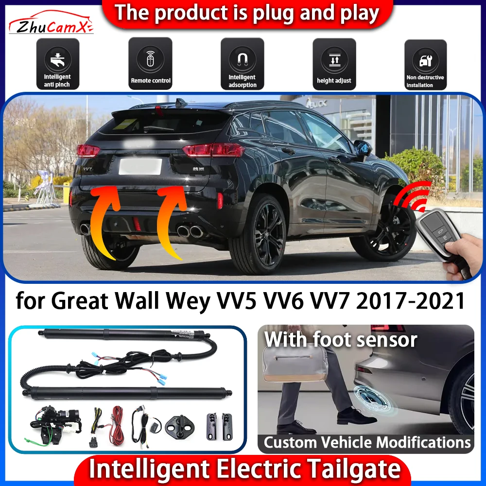 Smart Powered Tailgate System for Great Wall Wey VV5 VV6 VV7 2017-2021 Automatic Intelligent Electric Trunk Lift Control Kit