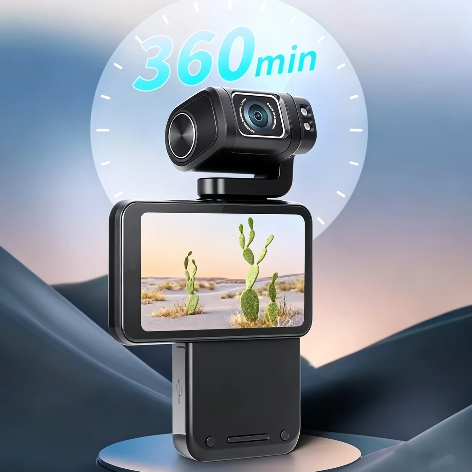 5K Vlog 3-Axis Anti-shake Digital Video Camcorder 180° Rotation Vlog Action Camera 5K 3.5