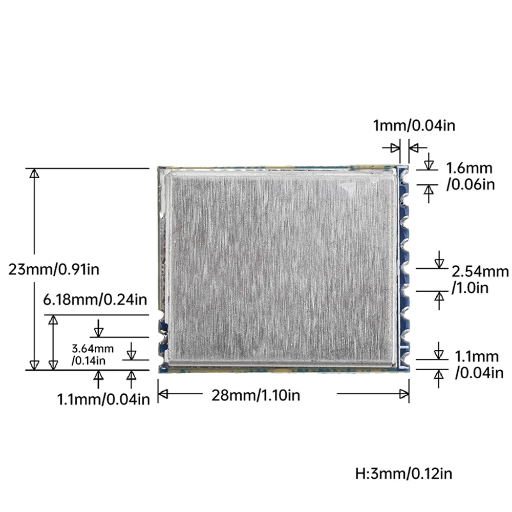 RX5808 4.9G 5.8G 6.0G 무선 오디오 및 비디오 수신 및 전송 모듈 FPV 수신기 간섭 방지 SIP 모드