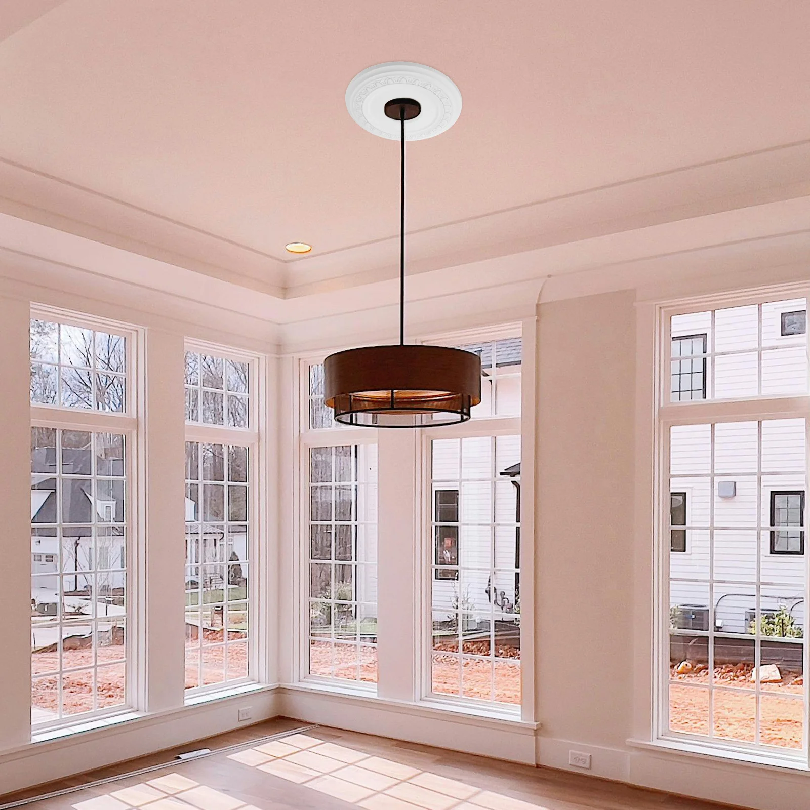 

12 Inch Waterproof Ceiling Light Canopy Cover Plate for Pendant Chandelier Mounting DIY Lighting Fixture Decor Upgrade