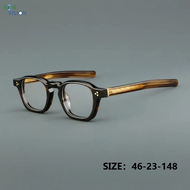 

Новые мужские и женские очки 2026 года: ретро-оправа из ацетата, квадратная, модная, высококачественная, для зрения, с логотипом, под заказ