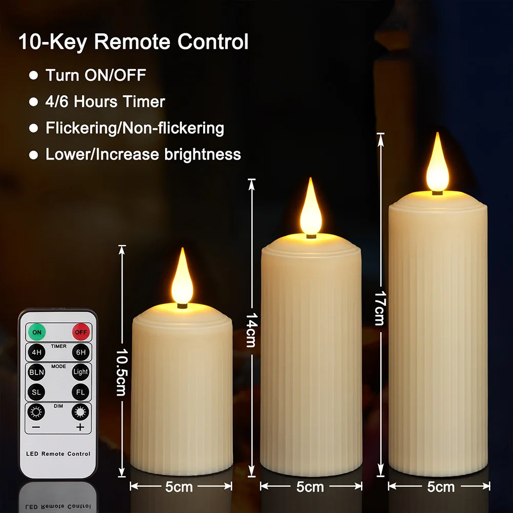 6Pack LED Electronic Candle Table Flameless LED Decorative Tealight USB Rechargeable Candles Light For Home Table Decor Lighting