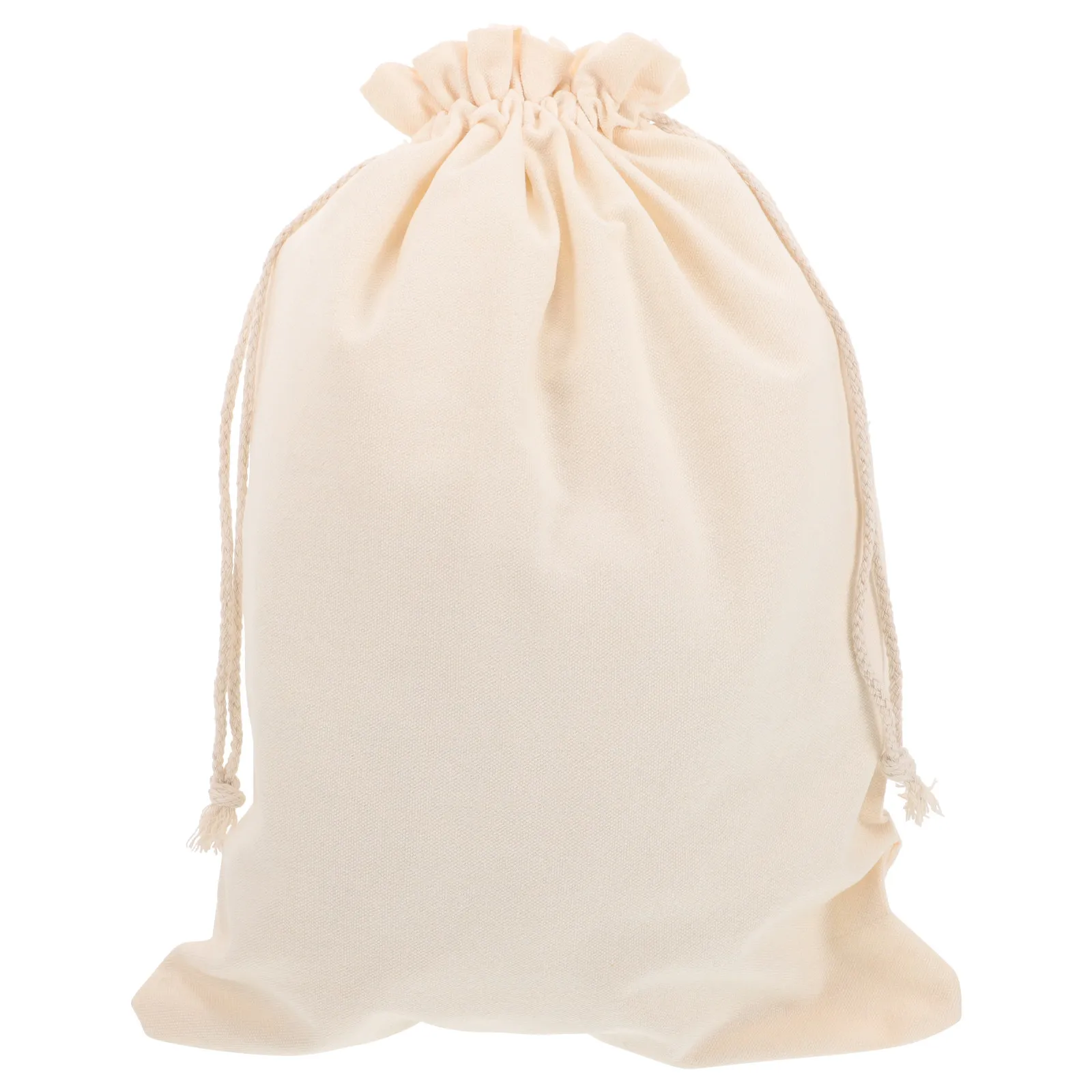 Drawstring Bread Bag Large Capacity Wear-Resistant Flour Pouch Multipurpose Storage Organizer for Home Travel Dormitory