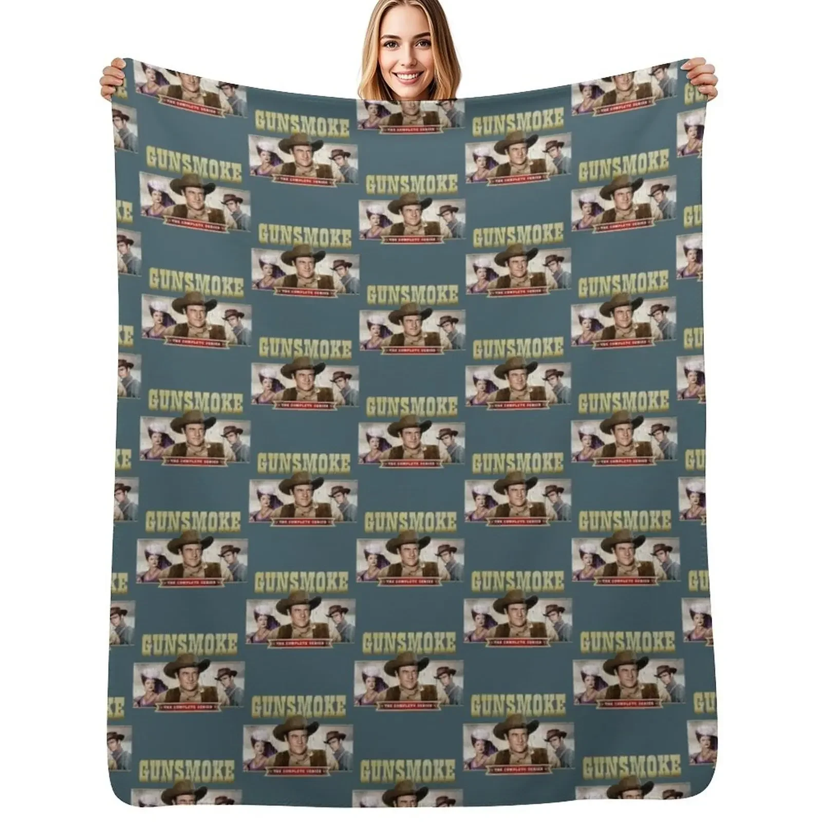 

gunsmoke (3) Throw Blanket Cute Plaid Comforter Flannel Stuffeds Blanket