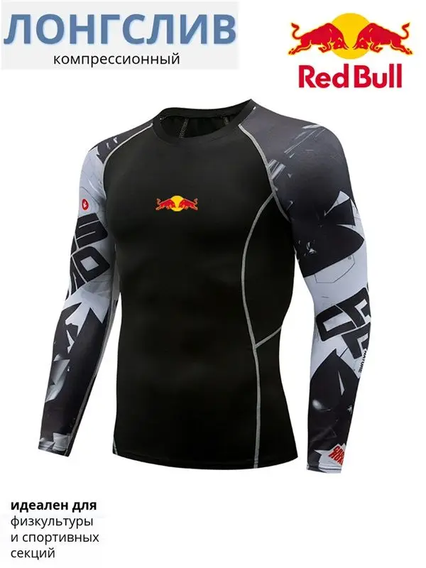 Red Bull logo couple-style summer short-sleeved T-shirt suitable for both men and women. 100% cotton fashionable sports top. Clo
