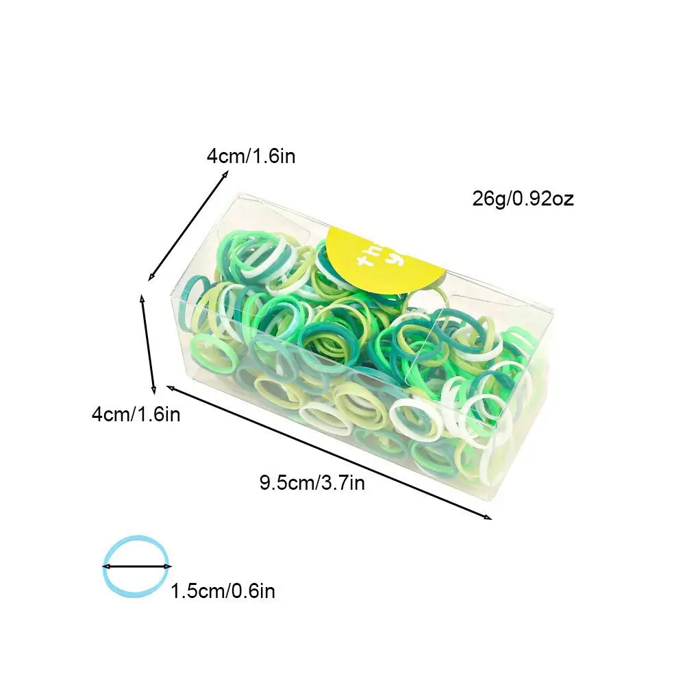 1 Pcs Colorful Rubber Tiny Hairbands for Women Girls Children No Slip No Damage Hair Soft Elastics Ponytail Holders image 5