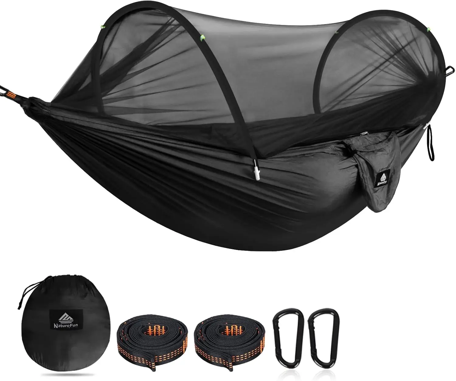 

Ultra-Light Travel Camping Hammo -Up Net Hammo 300Kg Load Acity,Breathable,Quick-Drying Parachute Nylon 2 Premium Carabiners,2