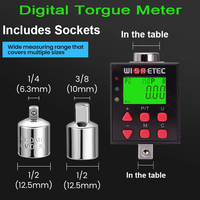 High Precision Digital Torque Meter 0.1-340 N.m Adjustable Torque Meter Adapter Professional Electronic Torque Ratchet Wrench OK