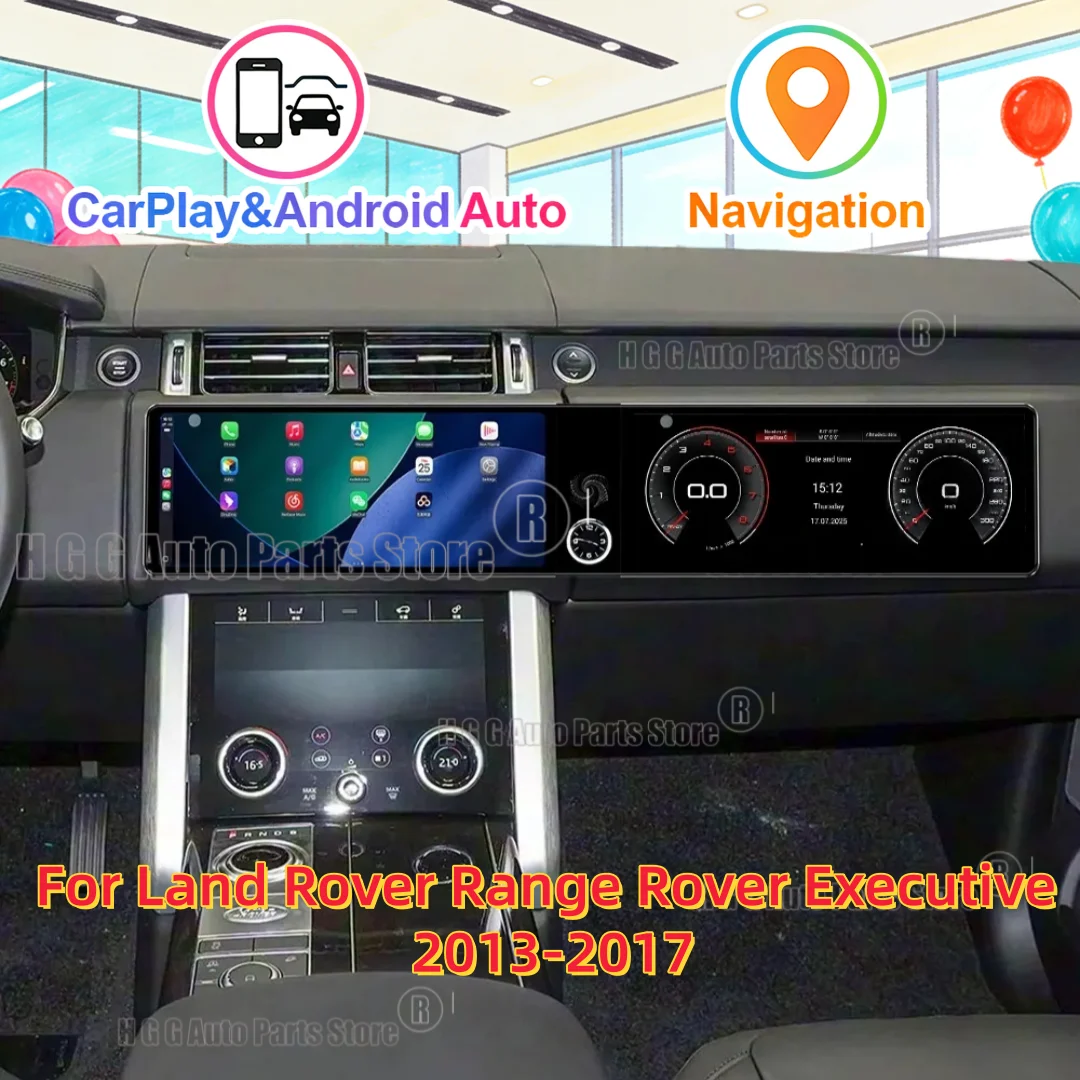 

12.3" Dual Qualcomm Android Car Multimedia Automotive For Land Rover Range Rover Executive 2013-2017 GPS Navi Car Radio HeadUnit
