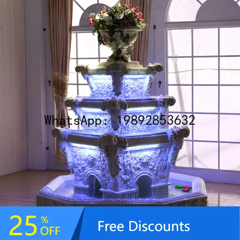 L2-5 Outdoor Fountain Flowing Water Wealth-Attracting Fish Pond Villa Garden Courtyard Decorative Landscaping Ornament