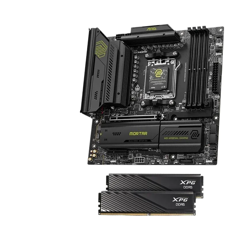 B850M Mortar WiFi D5 with D300 16G 6000 A-die main board memory set