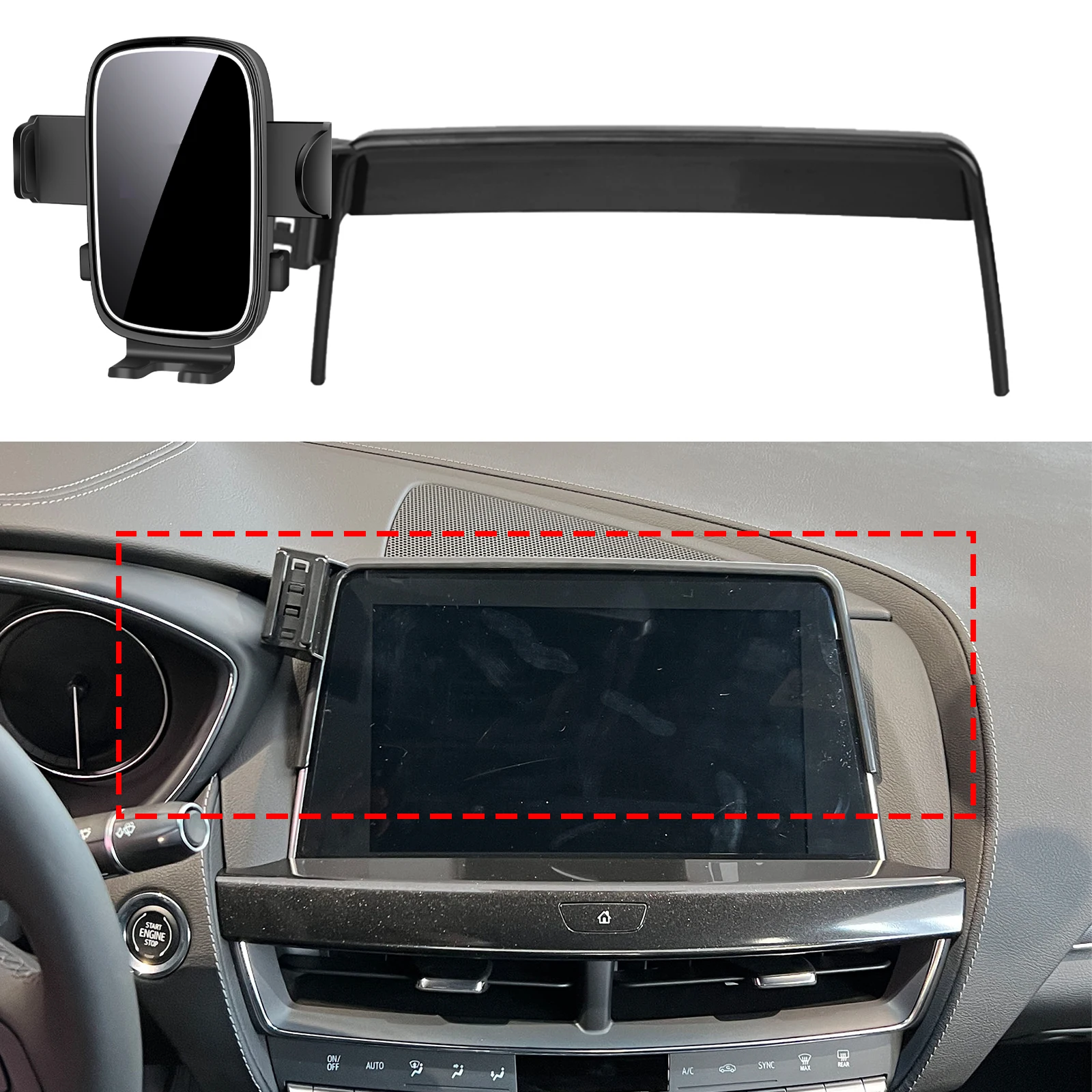 

fit for Cadillac CT5 2020 2021 2022 2023 Custom Fit Phone Holder Mount Dashboard Screen Base No Drill Car​​ accessoires
