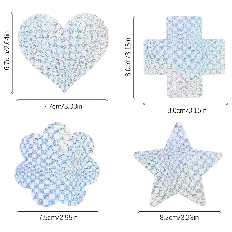 1 Paar sexy Laser Nippel Pasteten Brustwarzen abdeckungen für Frauen dünne atmungsaktive selbst klebende Brust unsichtbare Brust Einweg aufkleber