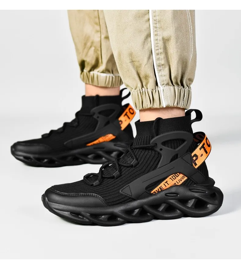 

2025 New Fashionable Oversized High-Top Sock Shoes Trendy Men's Sports Shoes Running Shoes Sports Shoes