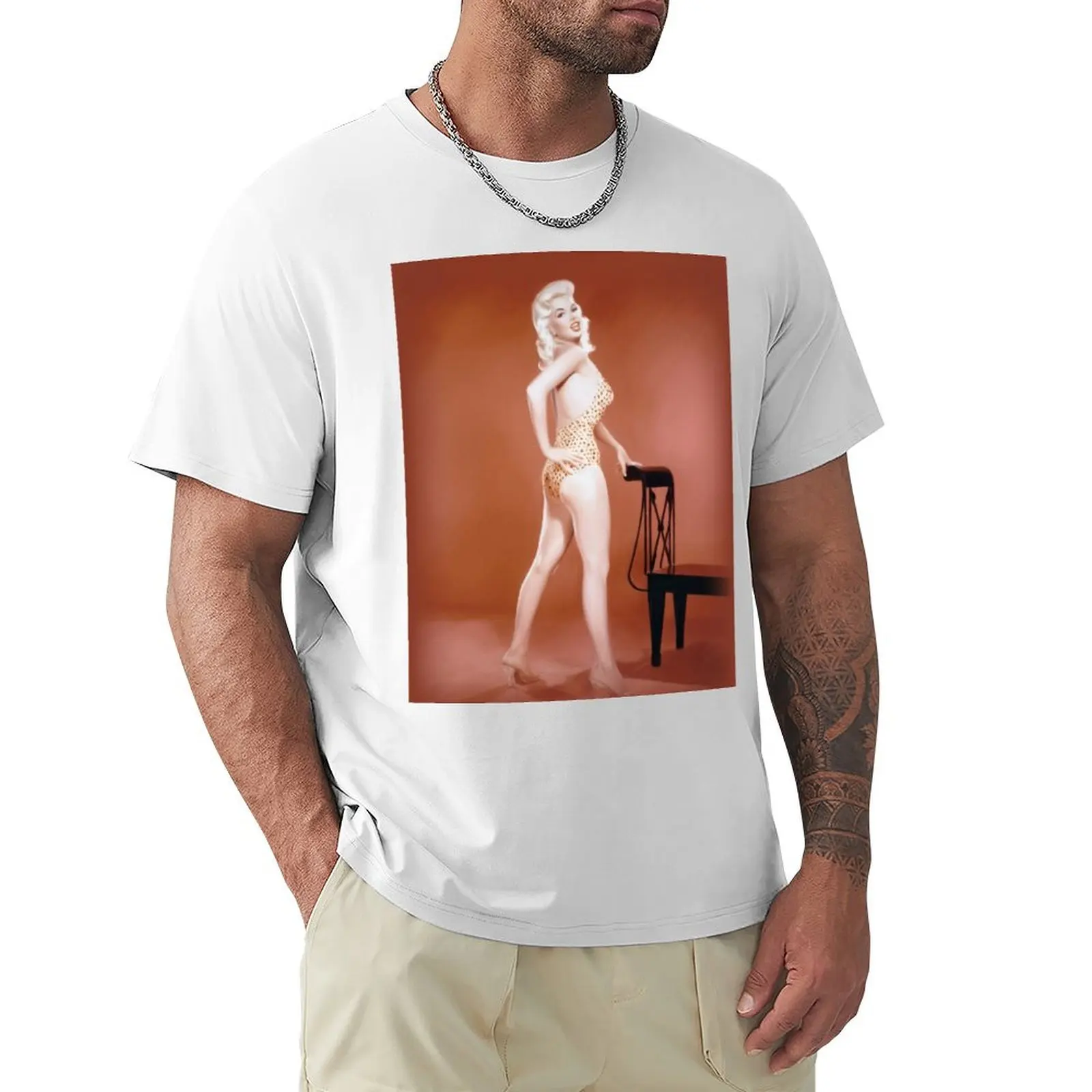 Jayne Mansfield, Actress T-Shirt korean fashion tops blanks heavy weight t shirts for men