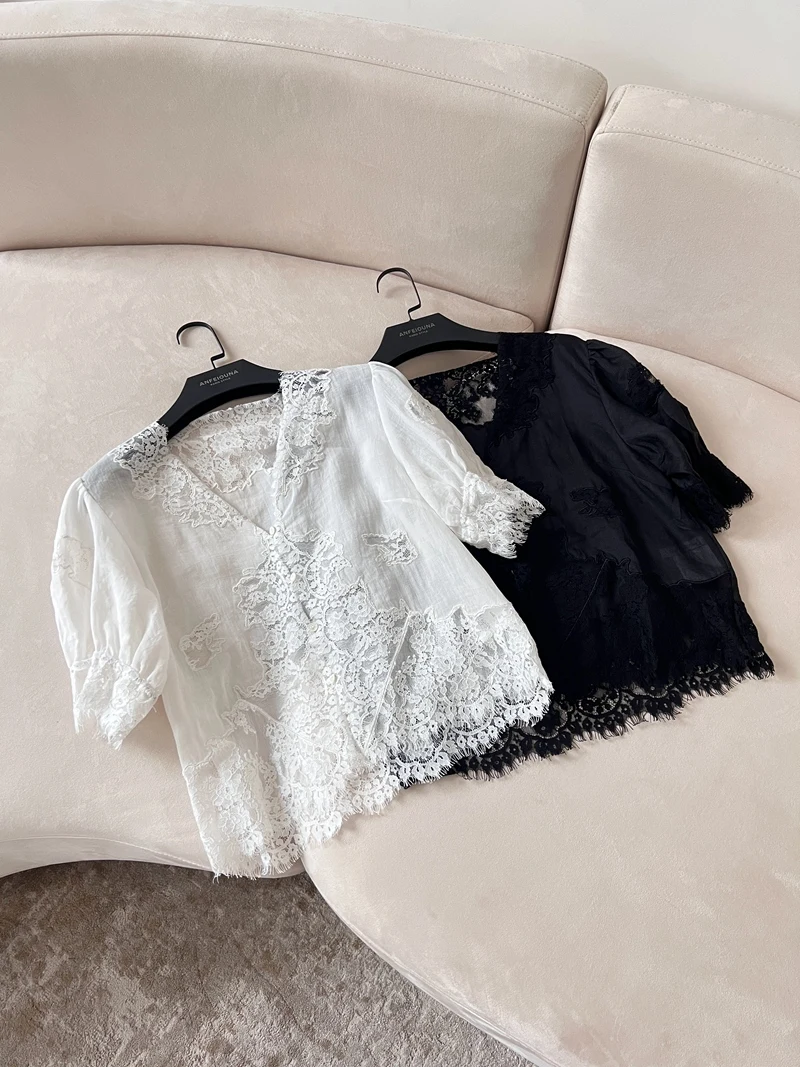 Cardigan in Cotone e Lino con Scollo a V Traforato, Top Estivo Leggero e Traspirante da Donna, Capospalla Stile Fatato