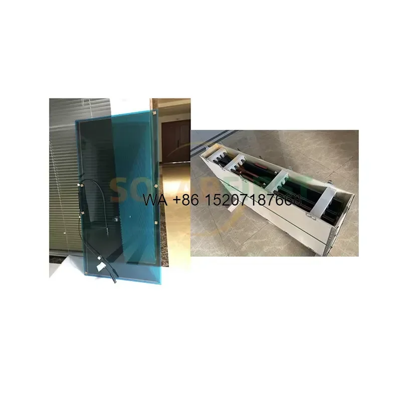 Wmwmnu for BIPV 10% 20% 30% Transparency Blue Black Cdte Thin Film Transparent Solar Panel for Window