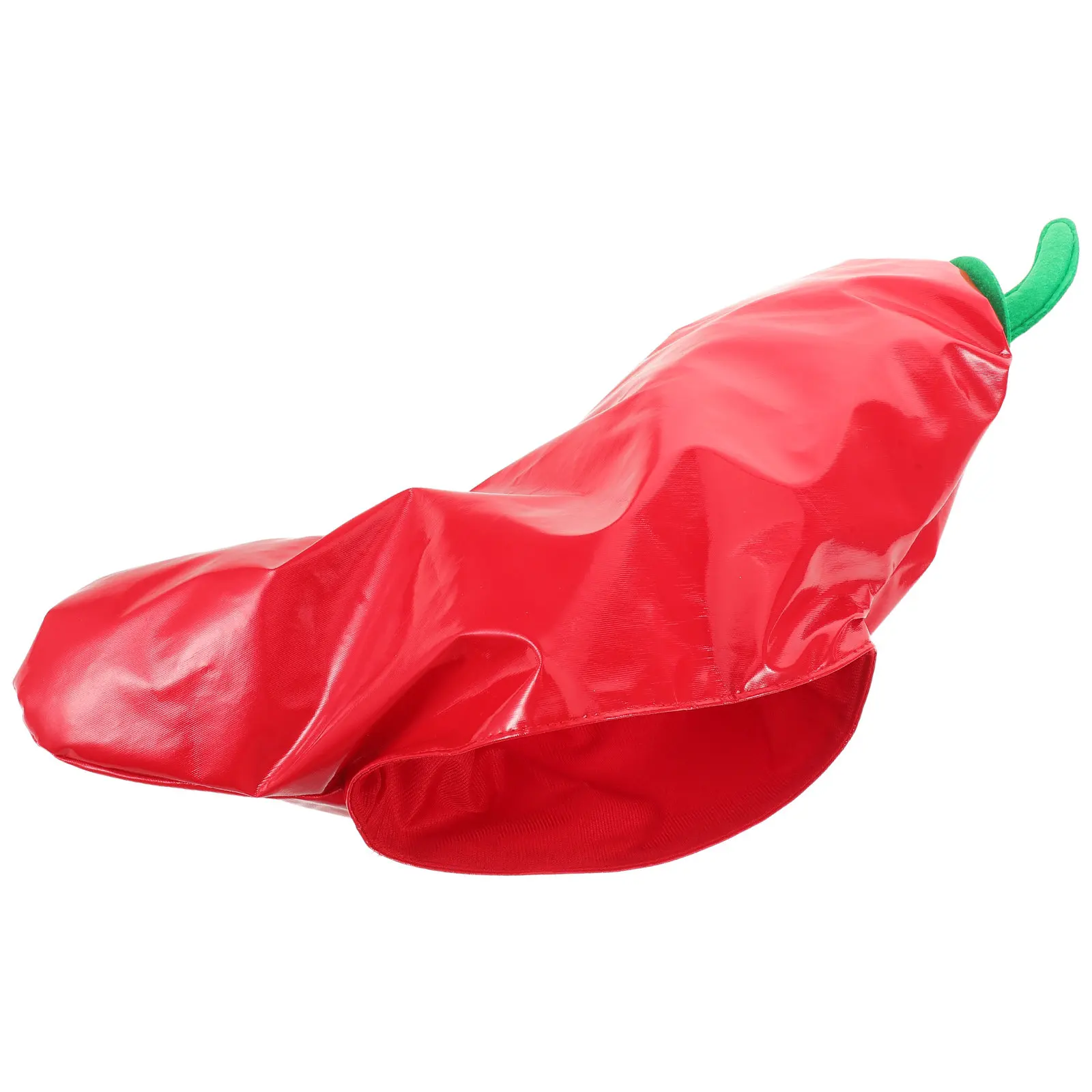 

Funny Red Chili Pepper Costume Hat Lightweight Comfortable Breathable One Size Fits Most Adults Halloween Party Dress Up Food