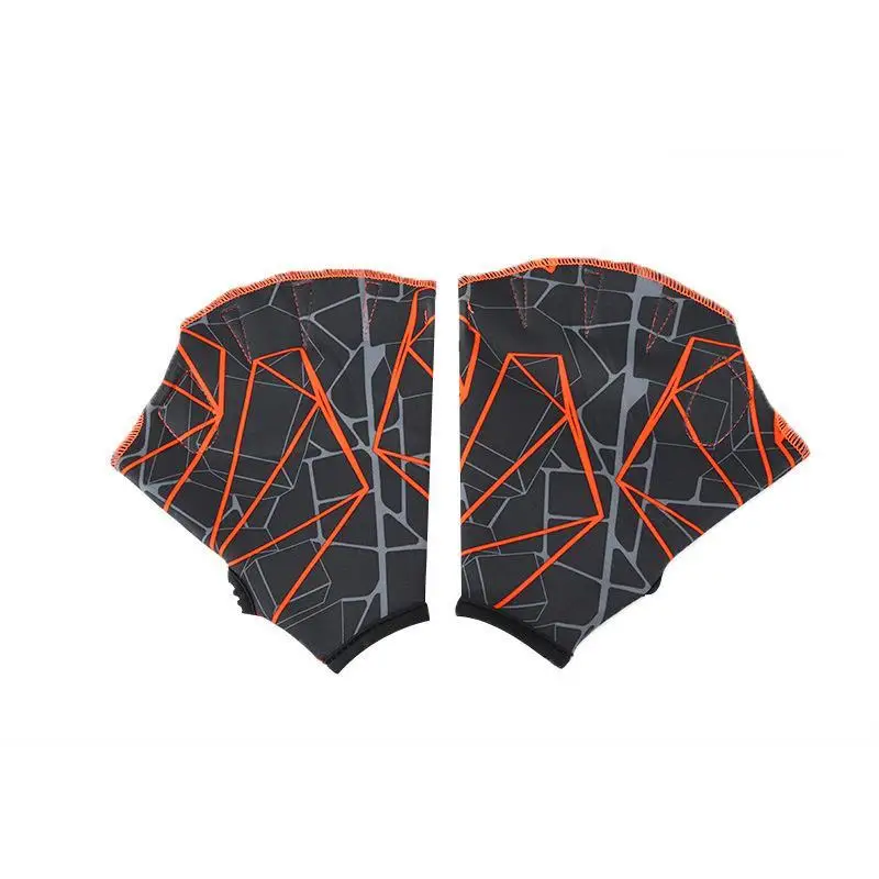 Professional Webbed ถุงมือว่ายน้ํากบเท้าไนลอนดําน้ํา Paddles กันน้ํามัลติฟังก์ชั่นอุปกรณ์การฝึกอบรมสําหรับนักว่ายน้ํา