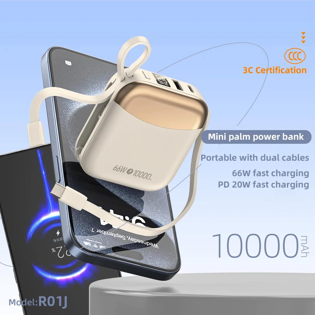 باور بانك CCC 65 وات 10000 مللي أمبير في الساعة شاحن محمول سريع الشحن لهاتف Xiaomi iPhone Pro Max Samsung Galaxy Battery 3C Powerbank
