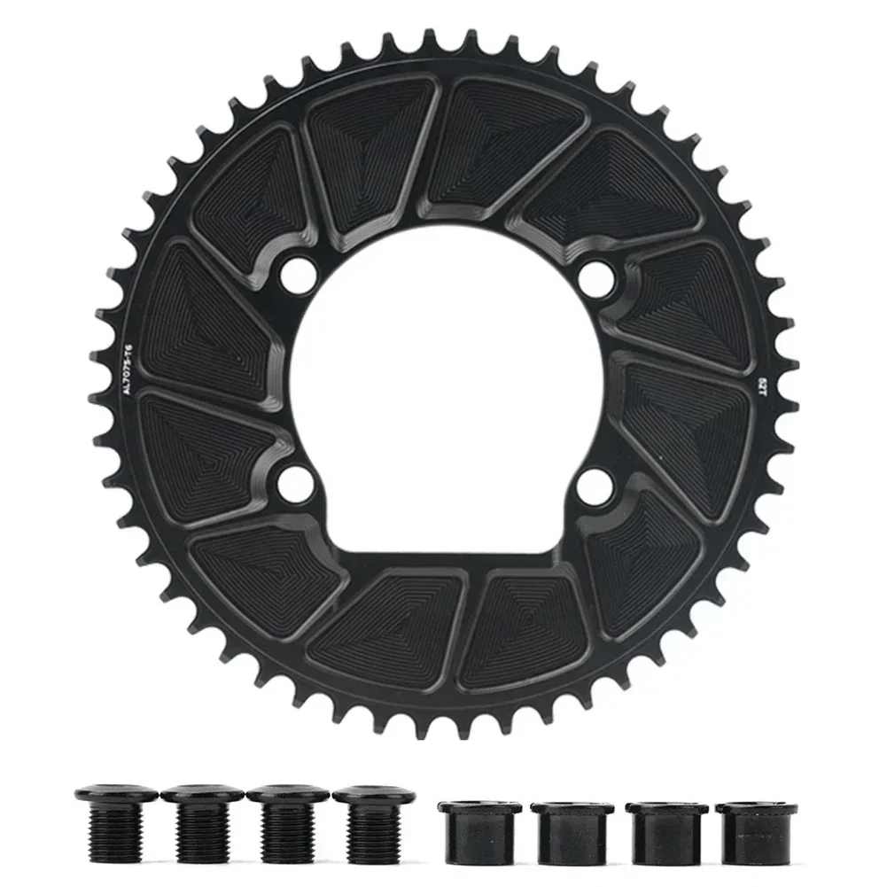 

Sleek Design Narrow Wide Bike Chainring of Size 110mm Crafted from Robust CNC AL7075 Aluminum Suitable for Multi speed Use