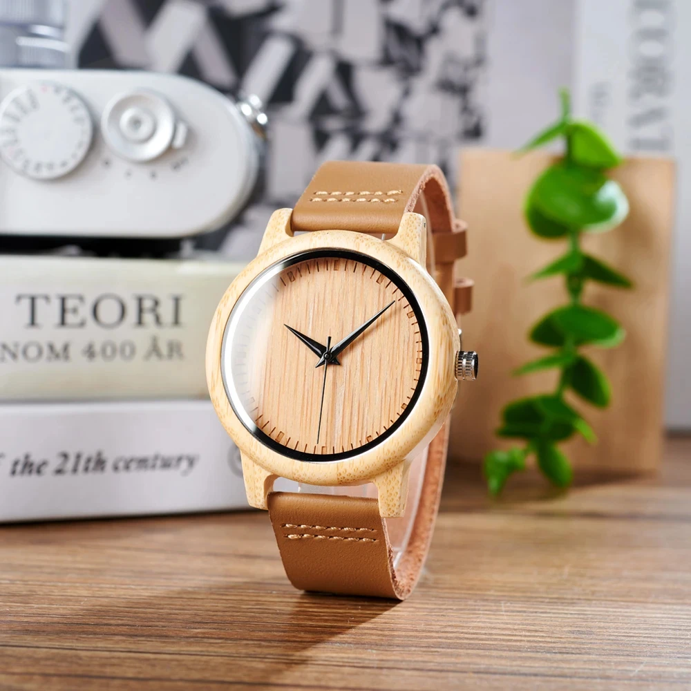 New BOBO BIRD Watch Women relogio masculino Quartz Watches Men Bamboo Wood Couple Wristwatches Gifts Items Drop Shipping