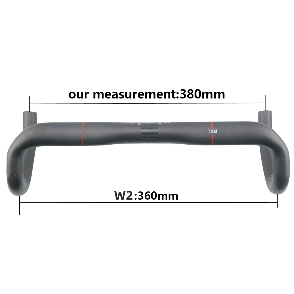 RXL SL 31,8 mm Carbon Drop Bar Rennrad Lenker 380/400/420/440 mm UD Matte Externe Routing Rennrad Lenker