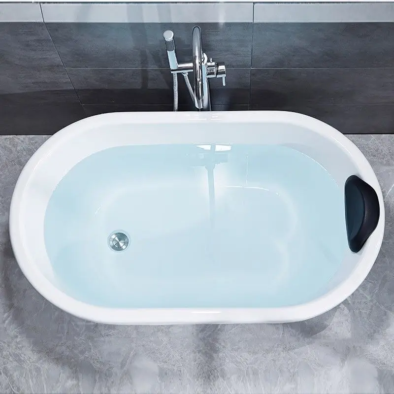 

Small apartment acrylic bathtub B & B thermal insulation spa adult household mini narrow bathtub