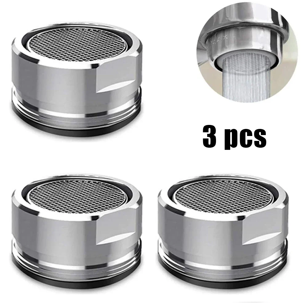 

3PCS 24mm Faucet Aerator Kitchen Faucet Anti-splash Aerator Bathroom Tap Sprayer Saving Water Tap Nozzle Extender Accessories