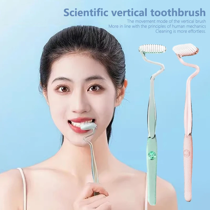 S-Shape Toothbrush Soft Interdental Soft Bristled Tongue Coating Brush For Adults And Men Soft bristled Tongue Coating Interdent