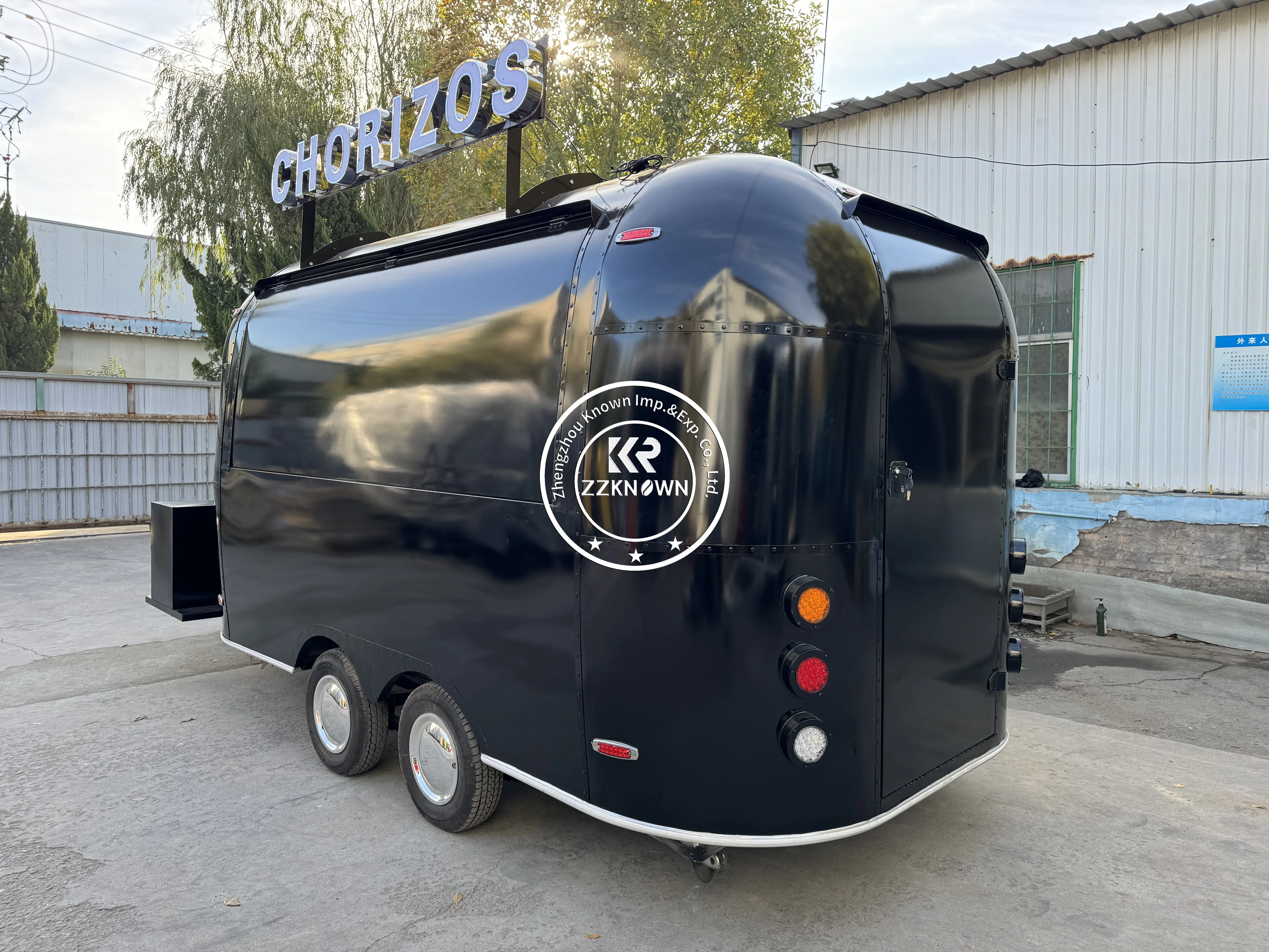 2024 Mobile Ice Cream Food Truck Cart For Stainless Steel Hot Dog Pizza Coffee Food Trailer With Kitchen Equipment Airstream